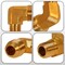 Everflow 1/2 Flare x 1/4 MIP Reducing 90 Degree Elbow Pipe Fitting, Brass F49R-1214 - alternate 5